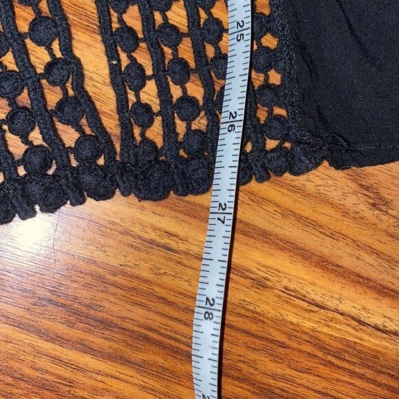 A. Byer Black Lace Back Tank Women's Size Small - Picture 5 of 7